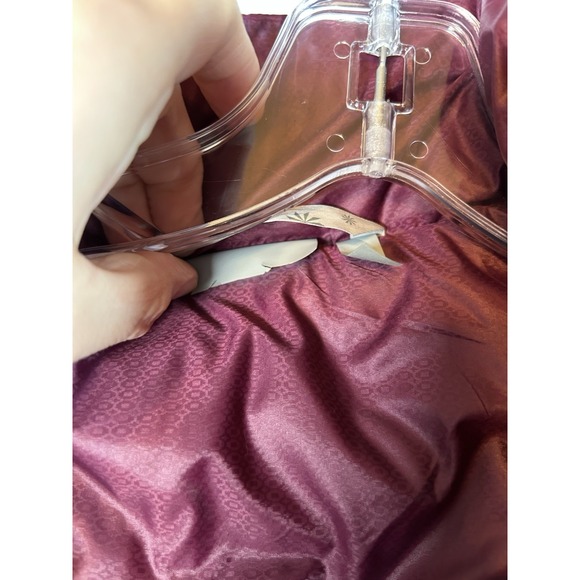 Athleta Vest Womens Maroon Quilted Full Zip Goose Down Insulated Puffer Size XXS - Picture 6 of 10